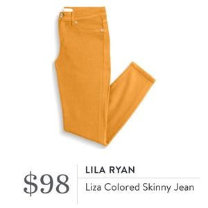 Lila Ryan mustard skinny jean